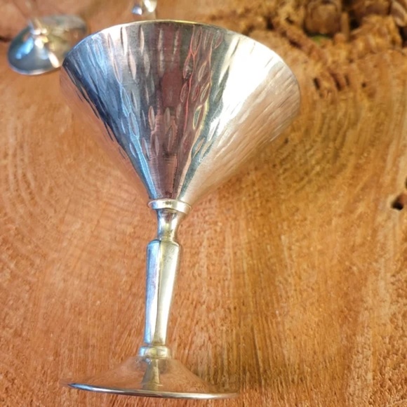 Rare Zodax Metal Aperitif Glasses - Picture 6 of 12